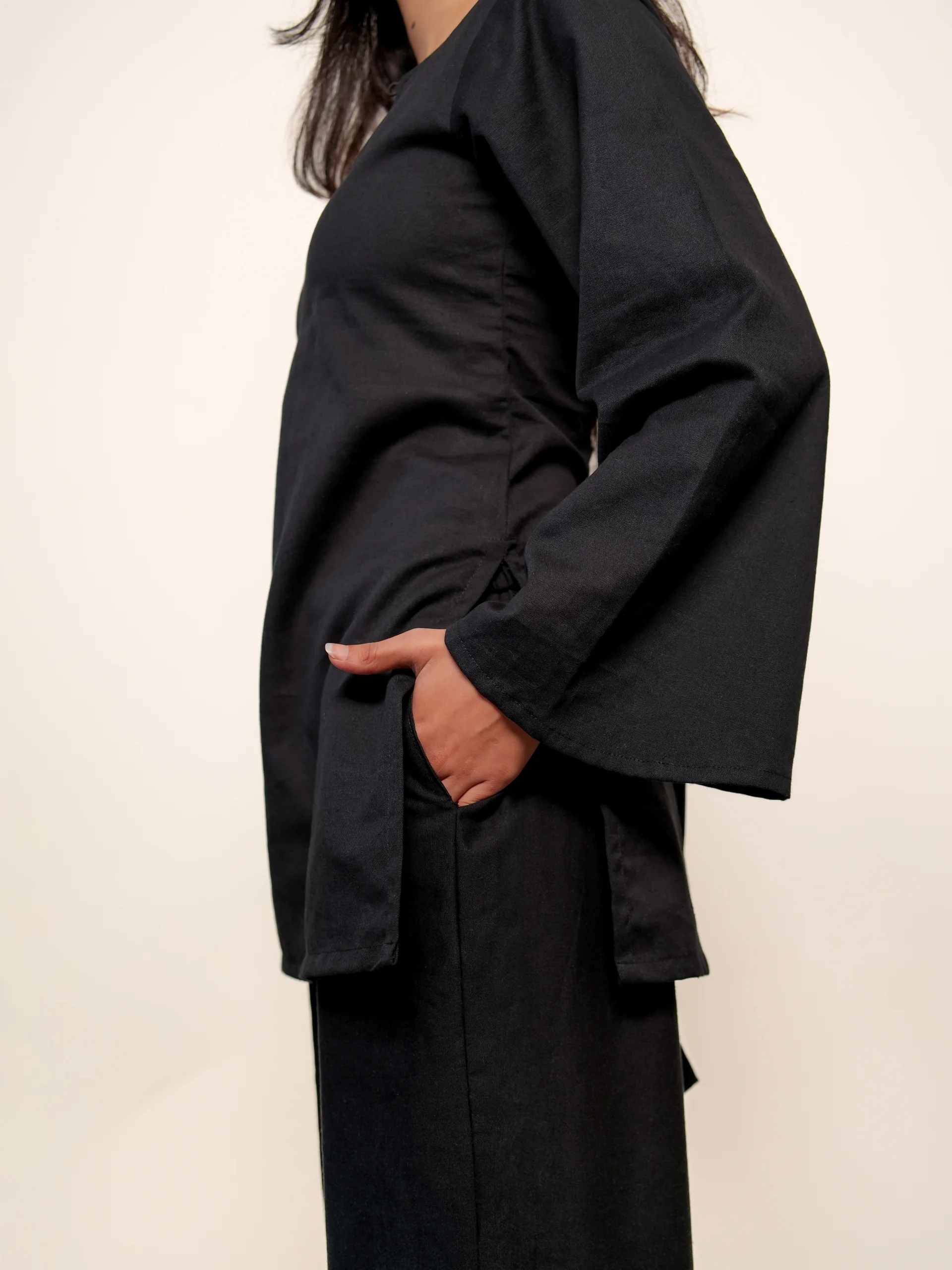 Chaaya Embroidered Bell Sleeved Kurta Set view 4